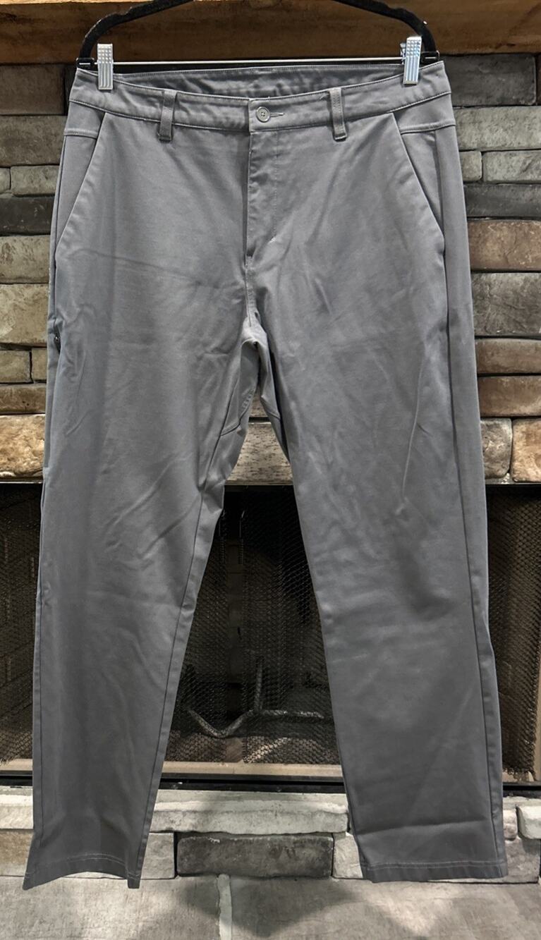 Men’s BYLT Gray Everyday 2.0 Chino Pants Size 36 Inseam 30 *B1